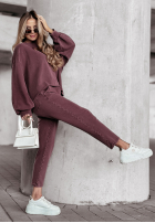 Mikina oversize Everyday Style bordová