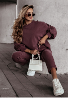 Mikina oversize Everyday Style bordová