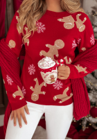 Świąteczny sweter Ginger czerwony