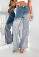 Nohavice džínosové straight Duo Denim modré