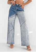 Nohavice džínosové straight Duo Denim modré