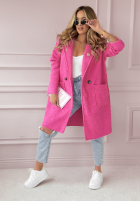 Dlhý Kabát z kieszeniami Know The Truth fuchsiový