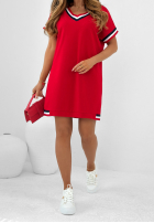 Šaty dresowa Sporty Vibes červená