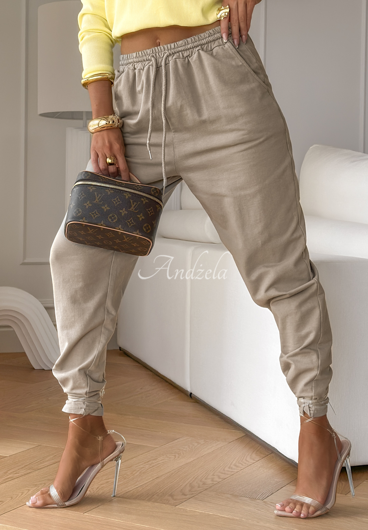 Tepláky Flawless Fusion Mokka