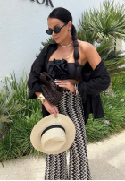 Exkluzívne Nohavice dzwony La Milla Sun-Kissed Shades čierne