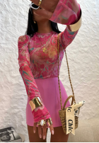 Blúzka so vzormi La Milla Pink Dream ružová
