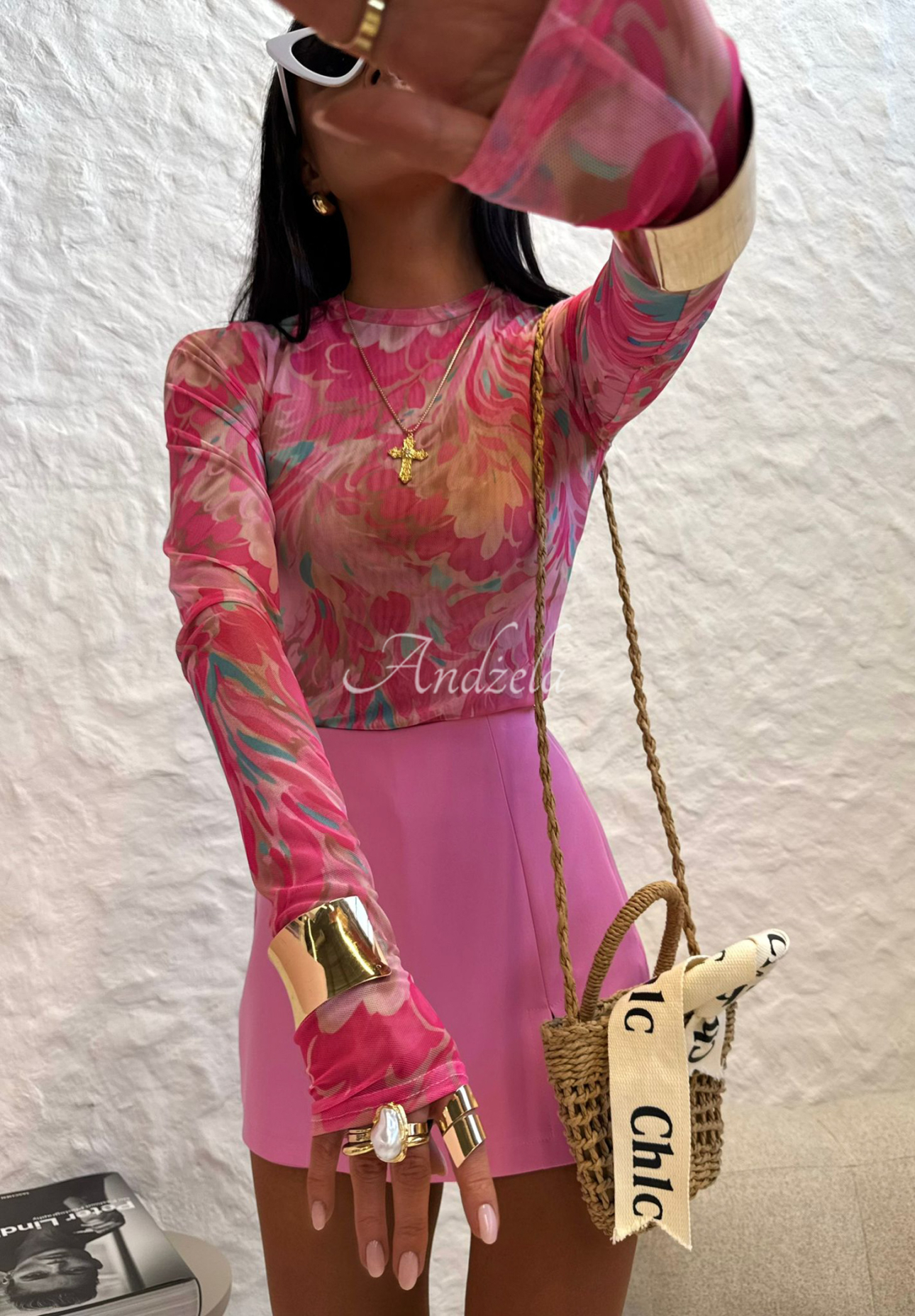 Blúzka so vzormi La Milla Pink Dream ružová
