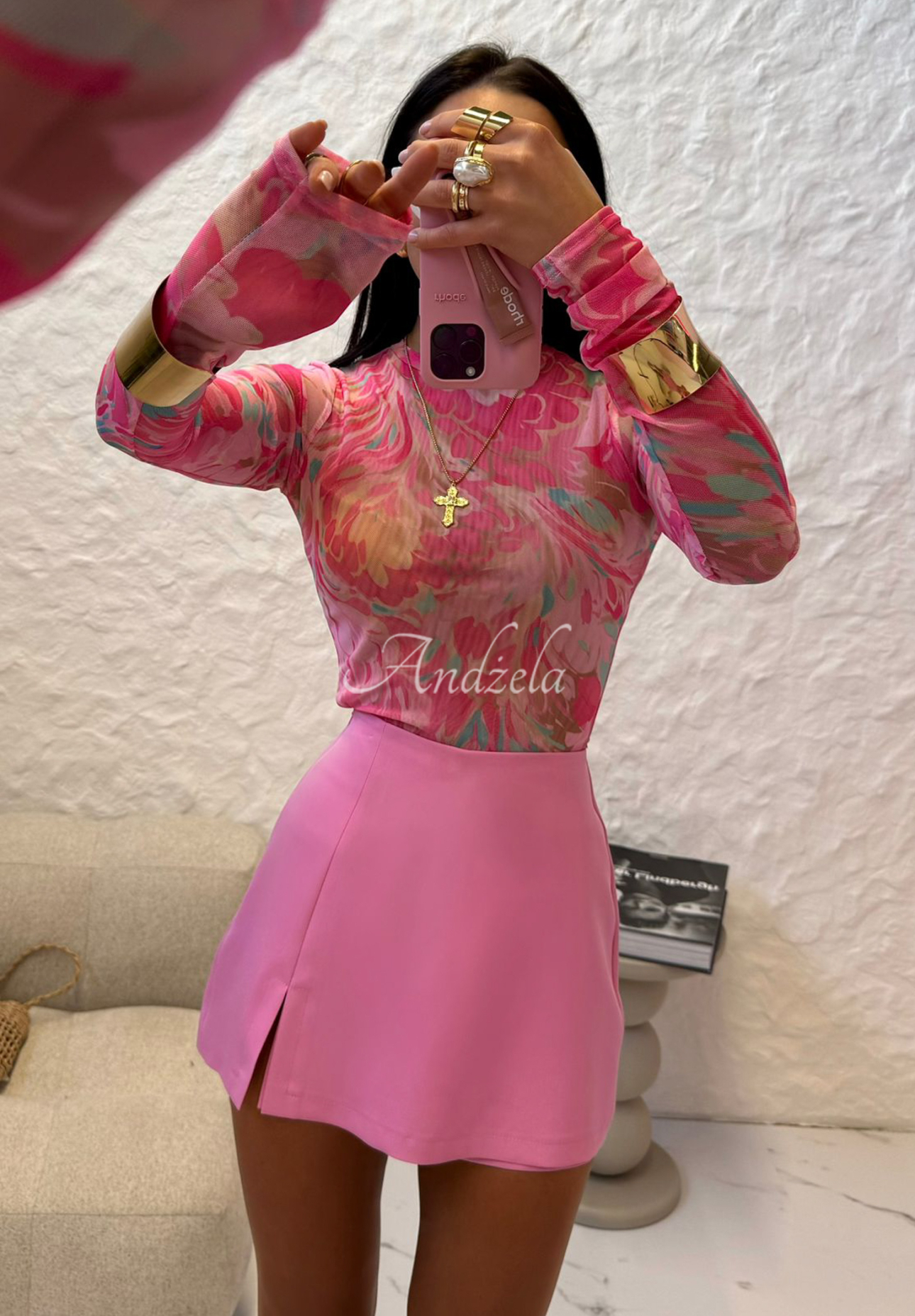 Blúzka so vzormi La Milla Pink Dream ružová