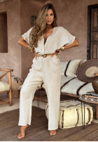 Dlhý Overal z paskiem Desert Princess svetlobéžový