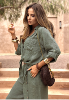 Lniana Košeľa Summer Life khaki