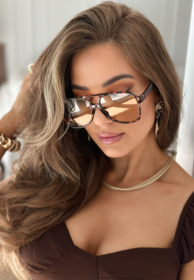 Slnečné okuliare Sunnies For Me hnedé