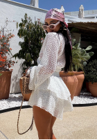 Koronkowe spódnico-spodenki La Milla Exquisite Lace biele