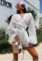 Koronkowe spódnico-spodenki La Milla Exquisite Lace biele