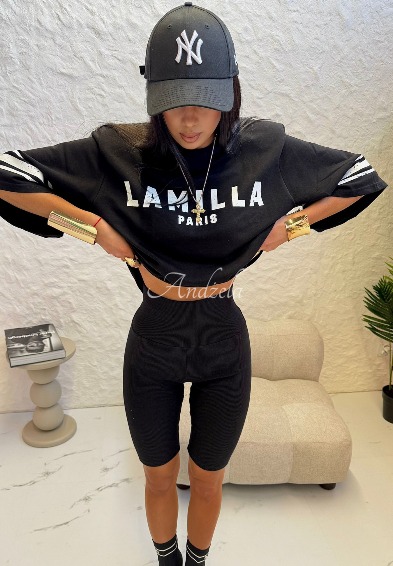 Cyklistické šortky La Milla Love Paris čierne