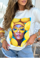 Tričko z nadrukiem MC Yellow Inspiration Biela