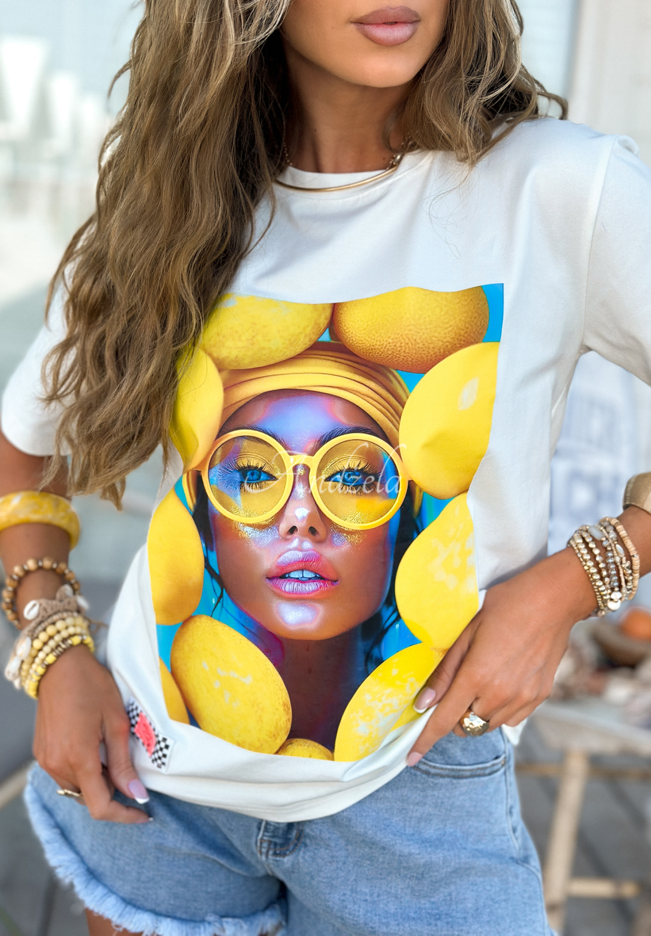 Tričko s poltačouMC Yellow Inspiration Biela
