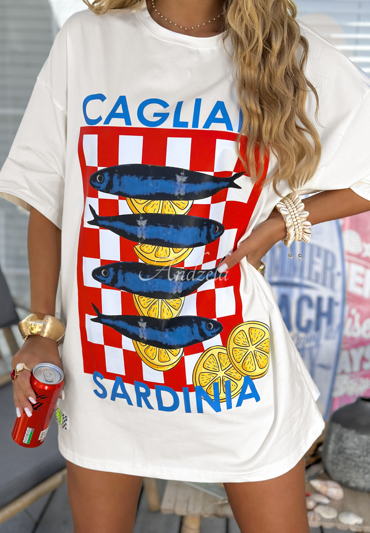 Tričko s potlačou MC Sardinia ecru