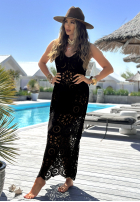 Ażurowa Šaty boho Samira čierna