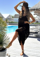 Ażurowa Šaty boho Samira čierna