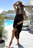 Ażurowa Šaty boho Samira čierna