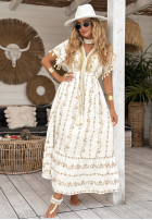 Haftowana Šaty midi boho To The Ocean ecru