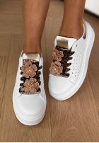 Ażurowe Tenisky Girly Steps biele