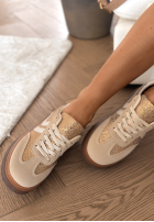 Tenisky w zwierzęcy print Flexi Feet béžové