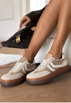 Tenisky w zwierzęcy print Flexi Feet béžové