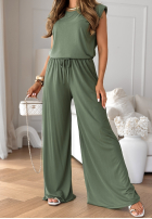 Súprava tank top i Nohavice wide leg The Two Of Us khaki