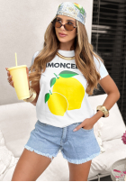 Tričko z cytrynkami Limoncello For Me Biela