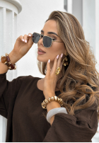 Okuliare przeciwsłoneczne Glamorous Glances zlato-čierne