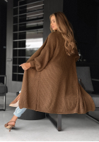 Dlhý kardigan oversize Lincoln Park čokoládový