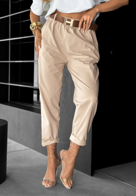 Nohavice s opaskom Take A Look béžové