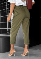 Nohavice z paskiem Take A Look khaki