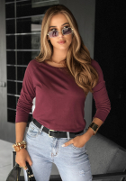 Blúzka longsleeve Not Available bordová