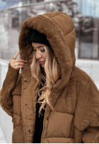 Prešívaná Bunda z futerkiem Snow & Pines ťavia