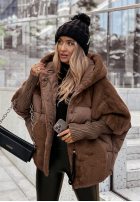 Prešívaná Bunda z futerkiem Snow & Pines čokoládová