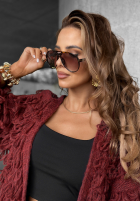 Okuliare przeciwsłoneczne so vzormi Sunnies For Me hnedé