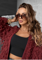Okuliare przeciwsłoneczne so vzormi Sunnies For Me hnedé