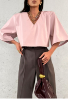 Eleganckie Nohavice wide leg La Milla Own Rules čokoládové