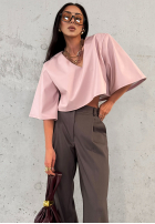 Eleganckie Nohavice wide leg La Milla Own Rules čokoládové