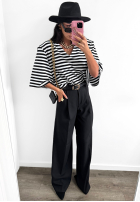 Eleganckie Nohavice wide leg La Milla Own Rules čierne