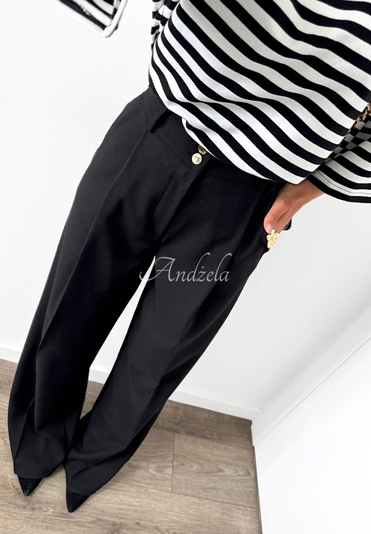 Elegantné nohavice wide leg z viskózy La Milla Own Rules čierne