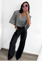Eleganckie Nohavice wide leg La Milla Own Rules čierne