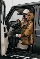 Puchowa Bunda oversize September čokoládová II