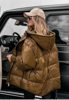 Puchowa Bunda oversize September čokoládová II