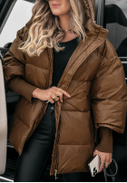 Puchowa Bunda oversize September čokoládová II