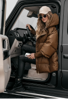 Puchowa Bunda oversize September čokoládová II