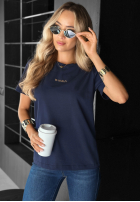Tričko s potlačou Woman tmavomodrý