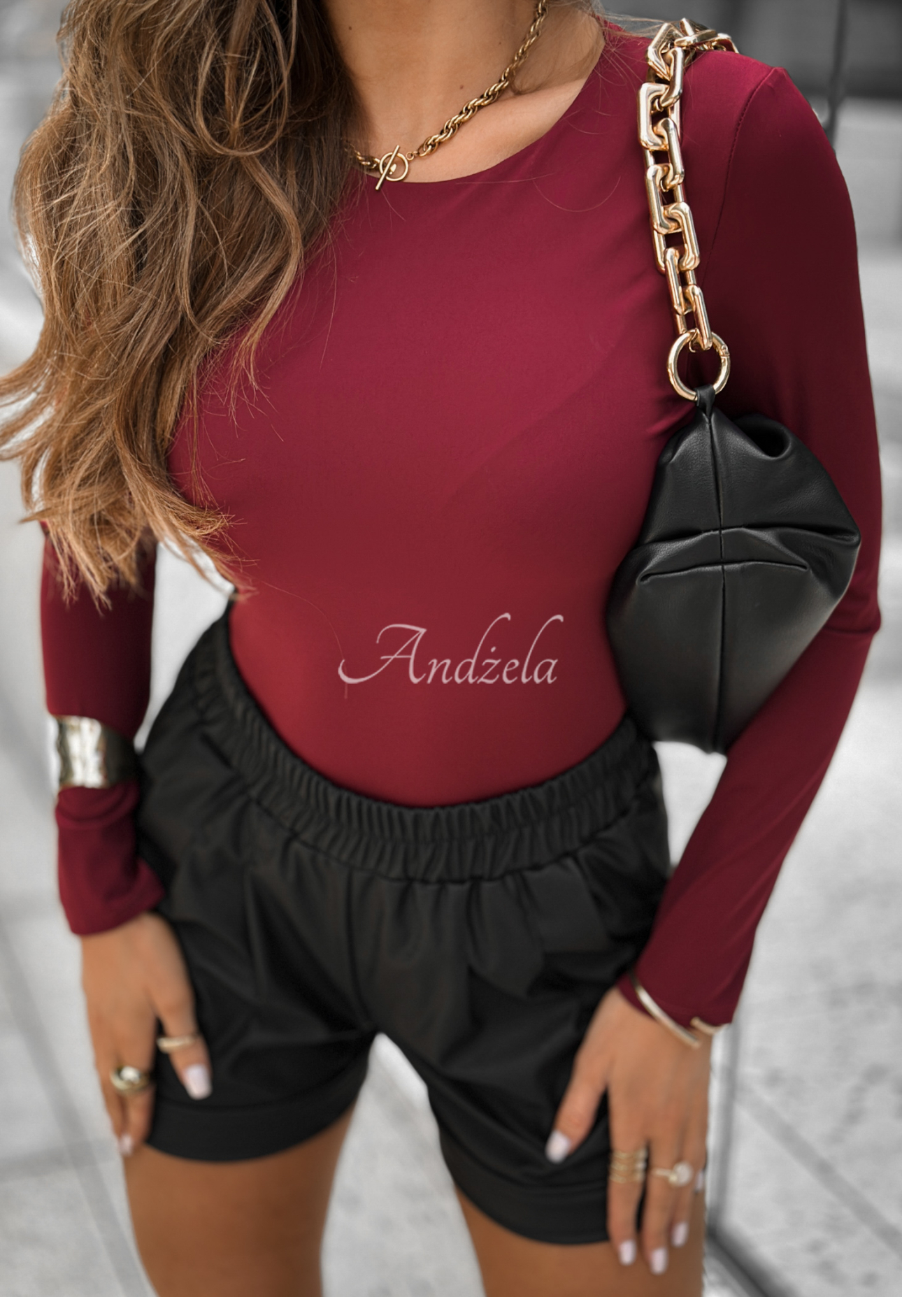 Blúzka longsleeve Not Anymore bordová